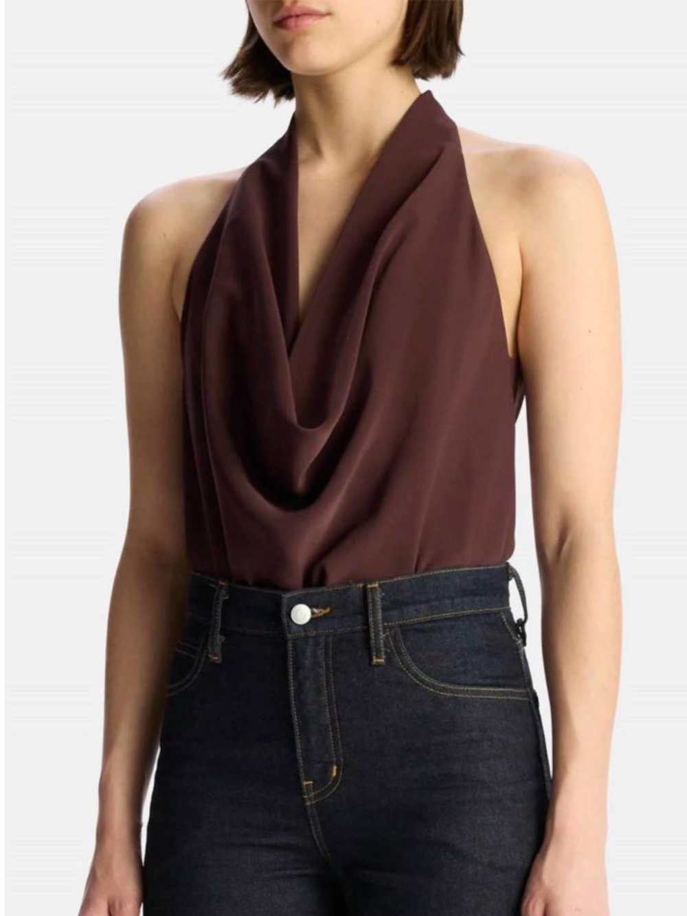 A.L.C. Dixon Top In Carob Brown